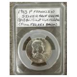 1963 P Franklin Silver Half Dollar (BU)
