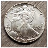 1oz 1987 Silver Eagle Dollar