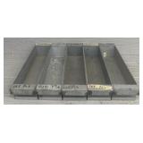 (5) Metal Shop Trays