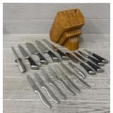 Chicago Cutlery Knife Set w/ Block