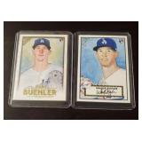(2) Walker Buehler Baseball Cards