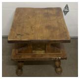 2-Tier Solid Wood Side Table