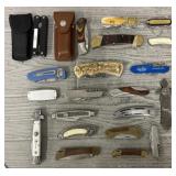 (20) Various Vintage Pocket Knives