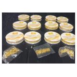 (12) Spools of Gold Plated Jewelry Making Chains