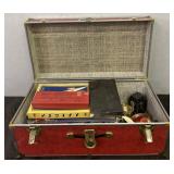 Trunk w/ Antique Games, Toys, Tins, etc.