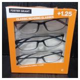 Foster Grant 3 Pack + 1.25 Reading Glasses #2