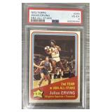 1972 Julius Erving ABA All Stars Graded 4 Card