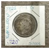 1923 Netherland Koning Silver Coin