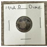 1912 D Barber Dime