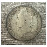 1944 Dominican Republic 10 Centaurs Coin