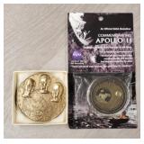 (2) Commeritive Apollo Medals