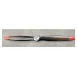 Red Tipped WWI Reproduction Airplane Propeller