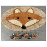 Woodland Bath Mat & (12) Shower Curtain Hooks