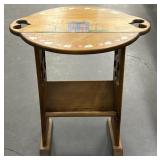 Wooden Bunny & Hearts Design Table