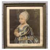 Vintage Framed Baby Stuart Print