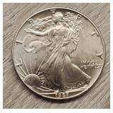 1 oz 1987 Silver Eagle Dollar