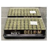 (100) Rounds of Belom 9x19 Luger Ammo #1