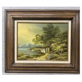 Vintage Framed Schmidt Oil Painting
