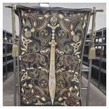 Sword Tapestry w/ Green Tassels