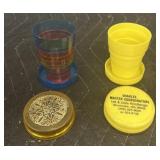 (2) Plastic Collapsible Cups