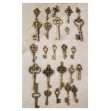 (25) Skeleton Like Key Charms