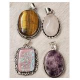 (4) Gemstone Pendants #2