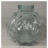 Large Italian Glass Pumpkin Shaped Jar