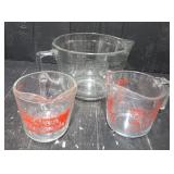 (3) Anchor Hocking Measuring Cups