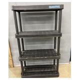 EuroPro 4-Tier Plastic Shelving Unit