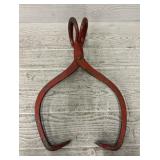 Antique Red Ice Tongs