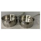 (2) Gourmet 3-Quart Double Boiler Inserts