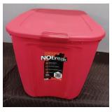 No Break Red Tote With Lid