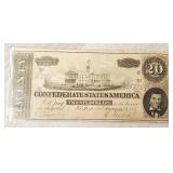 1861 Confederate States $20.00 Bill