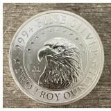 2oz Eagle/JM Silver Round #1