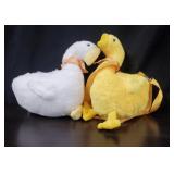 (2) Plush Duck Backpack