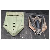 Folding Camp Shovel With Sheath