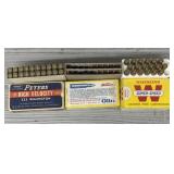 (50) Rounds 222 Ammo & (8) Brass Casings