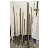 (7) Assorted Shovels & (3) Rakes