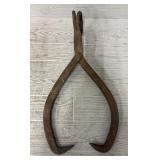 Antique Large Ice Tongs