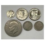 (6) Obsolete U.S. Coins