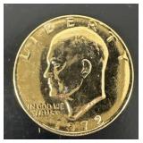 1972 Eisenhower 24K Gold Plated Dollar Coin