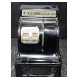 Vintage Money Bank With Some Coins In It