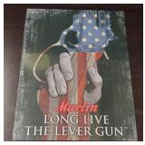 Metal 'Marlin Firearms' Sign