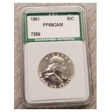 1961 Franklin Half-Dollar PF69CAM