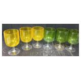 (6) Plastic Wine Glasses