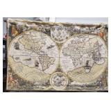 World Atlas Map Tapestry
