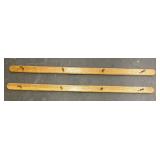 (2) 5ft Wooden Coat Racks