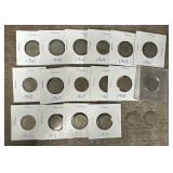 (18) 1900- 1912 V-Nickels