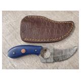 Damascus Fixed Blade Knife w/ Sheath #5