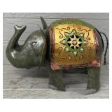 Metal Elephant Candle Holder